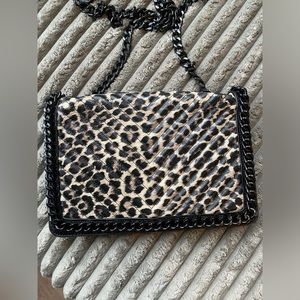 Aldo leopard print crossbody purse